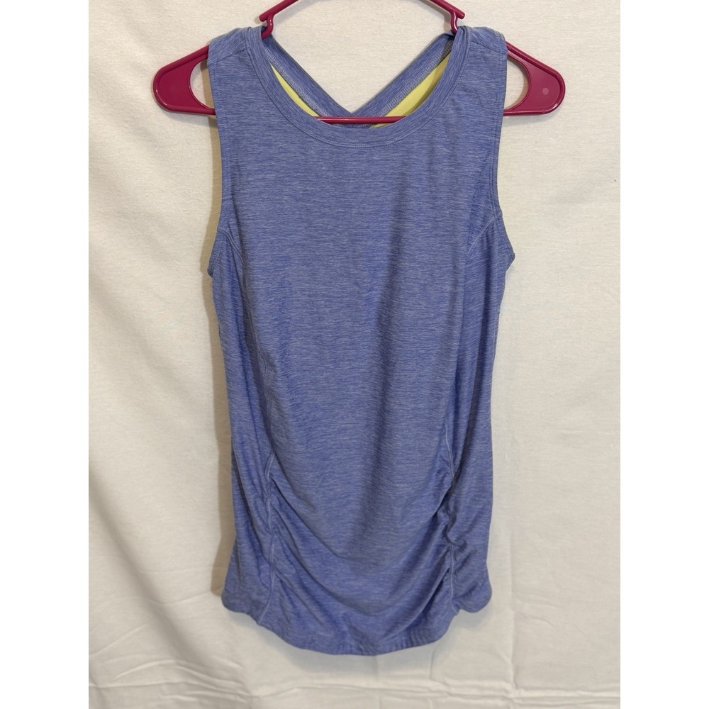 Duluth Fitted Activewear Ruched Sides Built In Bra Yoga Gym Workout Racerback